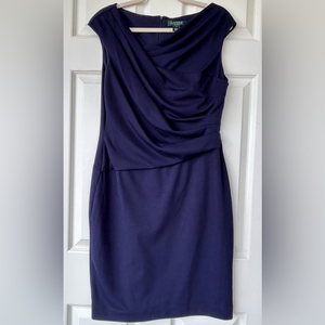 Lauren Ralph Lauren Sleeveless Navy Shift Size‎ 12